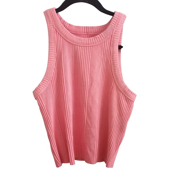 Aerie Free Spirit Ribbed Tank Top Textured Pink Size Small NWT - Picture 1 of 6